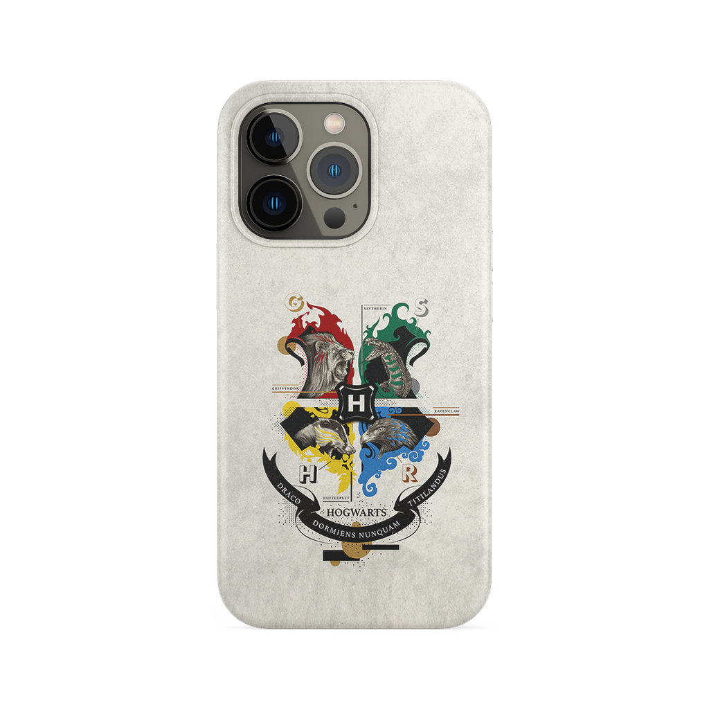 Capa Harry Potter -  Hogwarts Multicolor Concept Bege