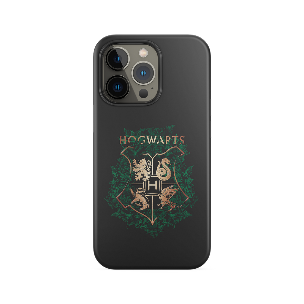Capa Harry Potter -  Hogwarts Preto Verde Ouro